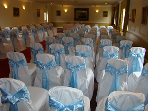 Blue Taffeta Sash